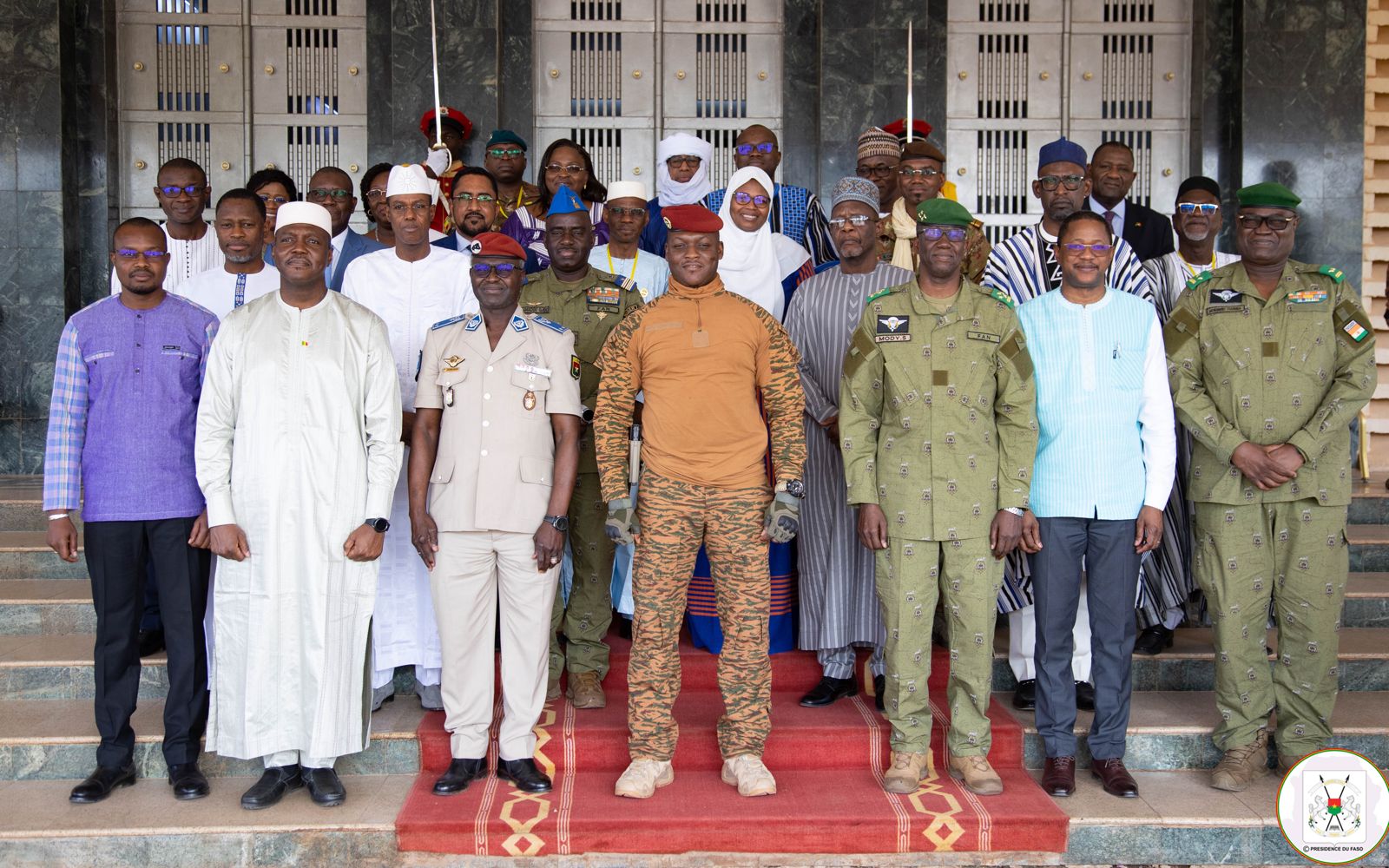 Ouagadougou : Les délégations ministérielles de l’AES reçues par le Capitaine Ibrahim Traoré
